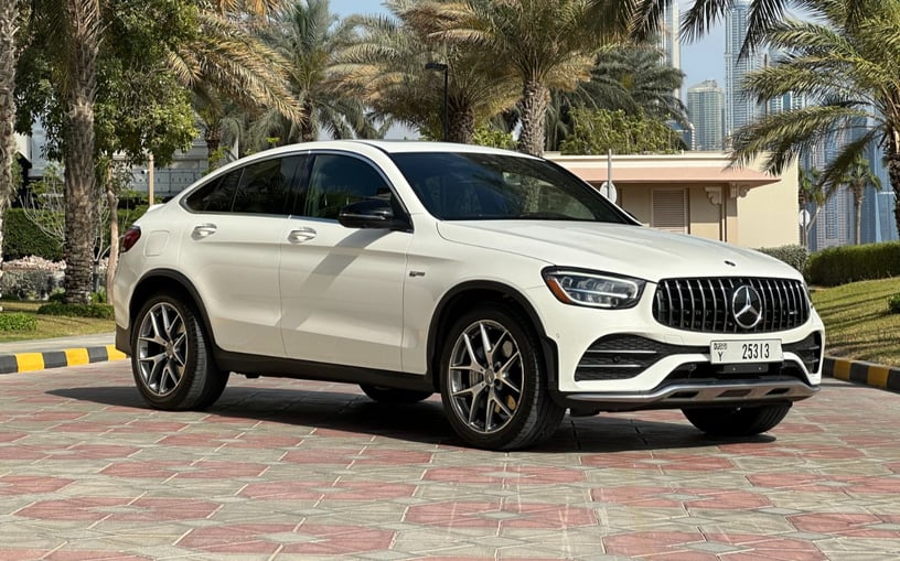 Mercedes AMG GLC 43 (White), 2022 for rent in Dubai