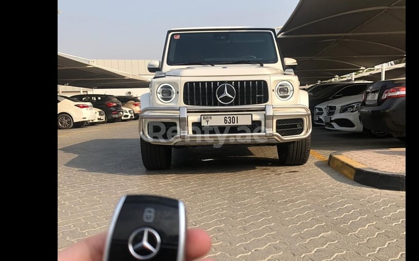 Mercedes G63 (Белый), 2019 для аренды в Дубай