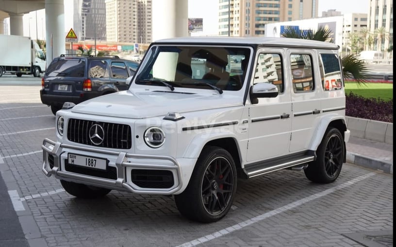 Mercedes G class (Белый), 2021 для аренды в Дубай
