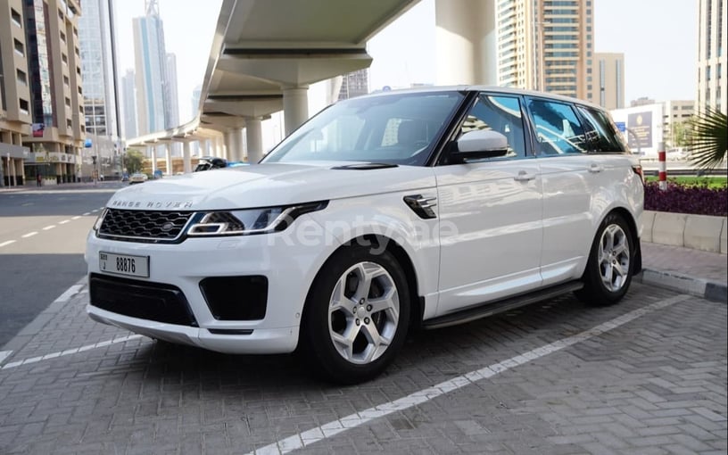 Range Rover Sport (Bianca), 2019 in affitto a Dubai
