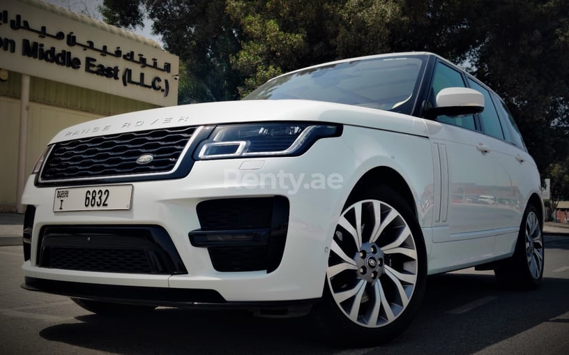 Range Rover Vogue Full Option (Weiß), 2020  zur Miete in Dubai