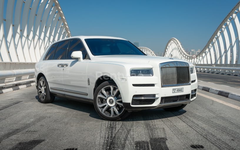 Rolls Royce Cullinan (White), 2019 for rent in Abu-Dhabi