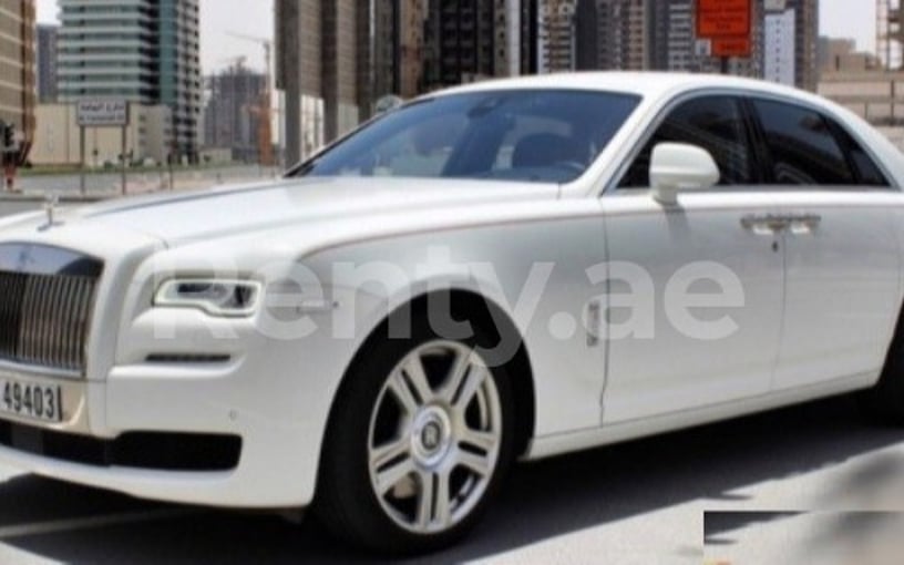 Rolls Royce Ghost (White), 2018 for rent in Dubai