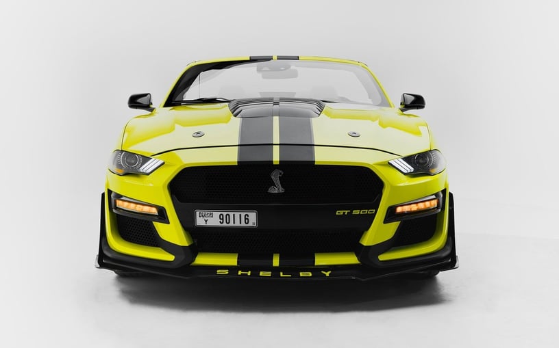 Ford Mustang (Желтый), 2021 для аренды в Дубай