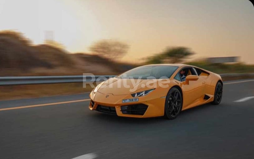 Lamborghini Huracan (Yellow), 2016 for rent in Dubai