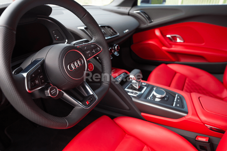 Audi R8 V10 Spyder (White), 2018 for rent in Dubai