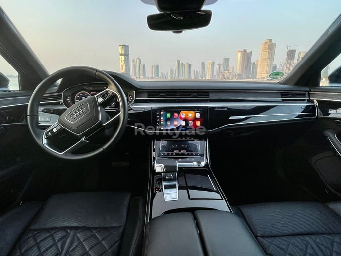 Audi A8 L60 TFSI (Noir), 2020 &agrave; louer &agrave; Duba&iuml;