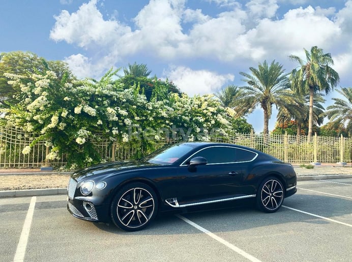 Bentley Continental GT (Negro), 2019 para alquiler en Dub&aacute;i