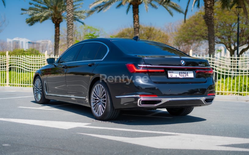 BMW 730Li (Black), 2021 for rent in Abu Dhabi