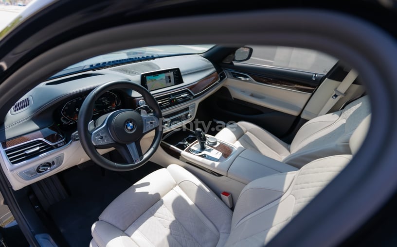 BMW 730Li (Black), 2021 for rent in Abu Dhabi