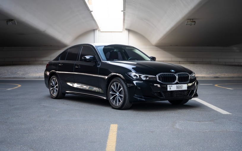 BMW 318i (Black), 2025 for rent in Sharjah