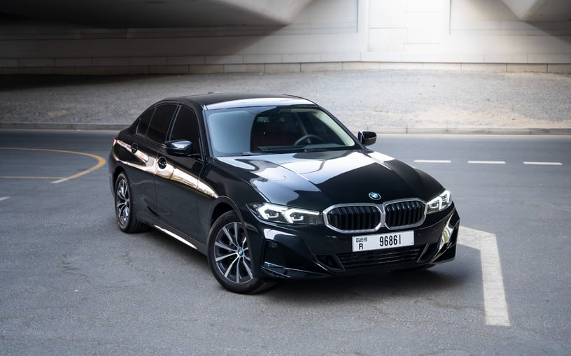 BMW 318i (Black), 2025 for rent in Sharjah