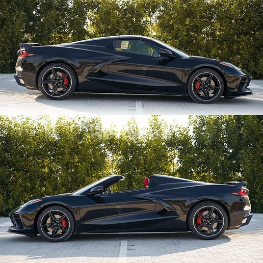 Chevrolet Corvette Spyder (Nero), 2021 in affitto a Dubai