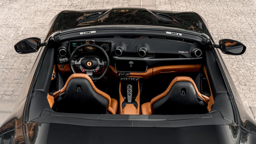 Ferrari Portofino Rosso (Black), 2022 for rent in Abu Dhabi
