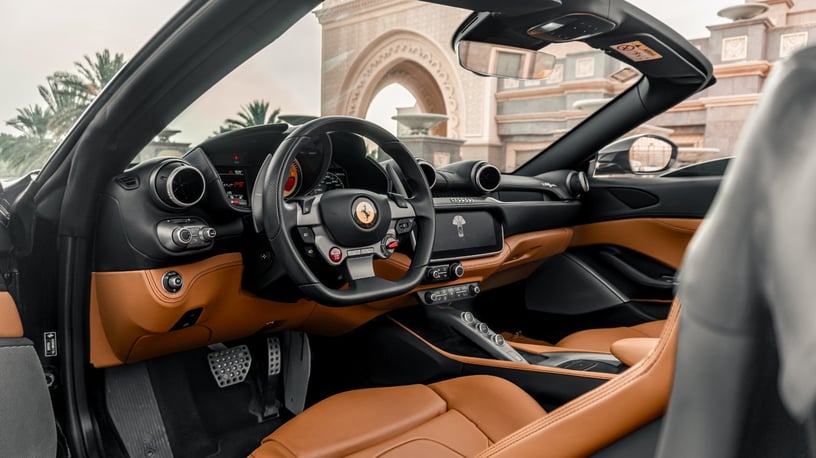 Ferrari Portofino Rosso (Black), 2022 for rent in Abu Dhabi