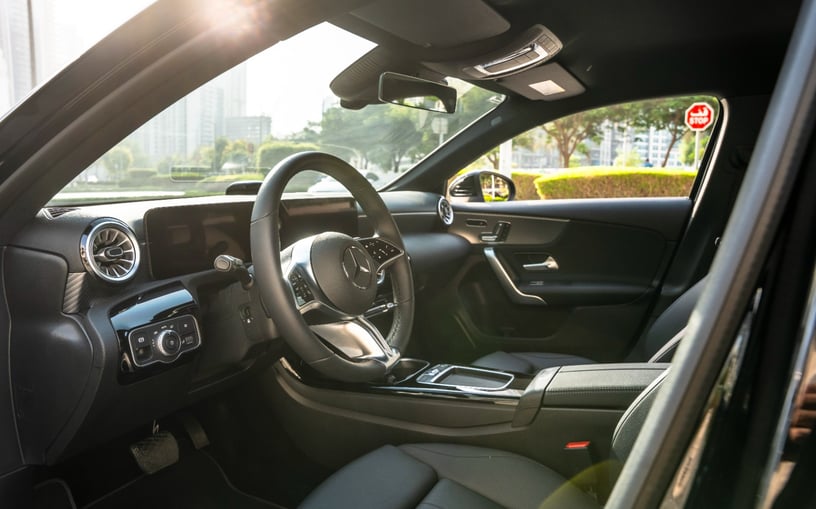 Mercedes A220 (Black), 2024 for rent in Abu Dhabi