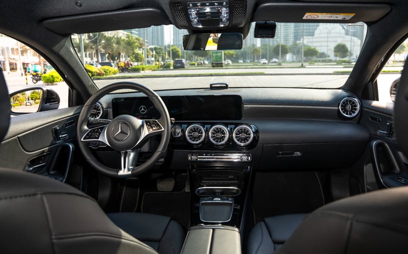 Mercedes A220 (Black), 2024 for rent in Abu Dhabi
