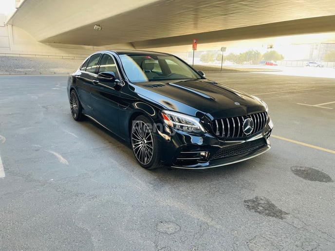 Mercedes C300 Class (Black), 2020 for rent in Dubai