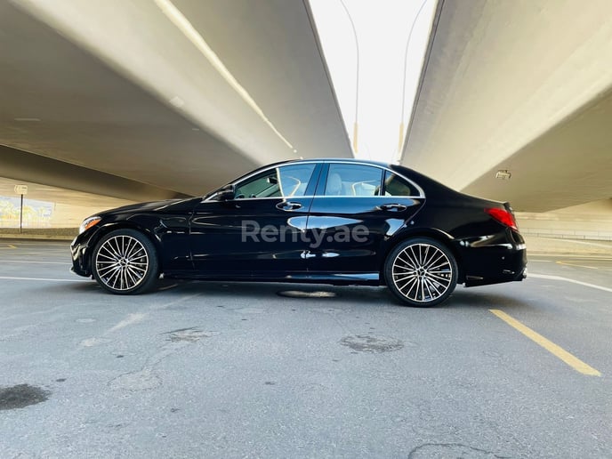 Mercedes C300 Class (Black), 2020 for rent in Dubai