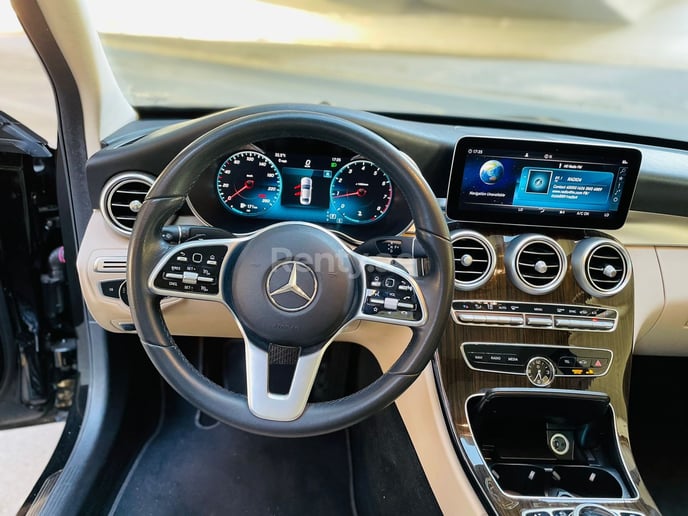 Mercedes C300 Class (Black), 2020 for rent in Dubai