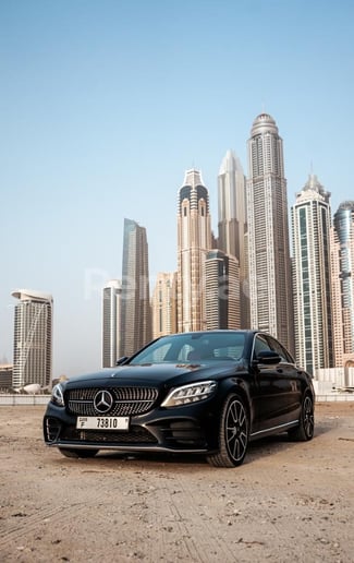 Mercedes C300 (Black), 2020 for rent in Dubai