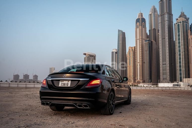 Mercedes C300 (Black), 2020 for rent in Dubai
