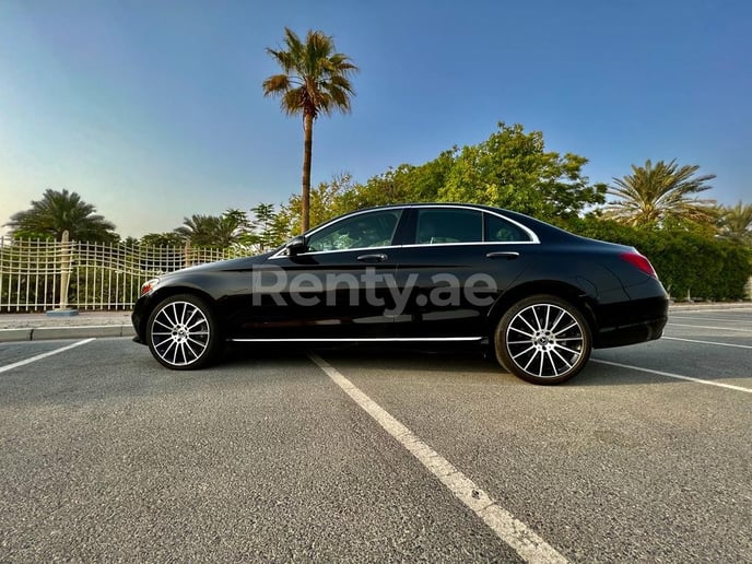 Mercedes C300 (Black), 2021 for rent in Dubai