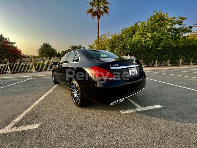 Mercedes C300 (Black), 2021 for rent in Dubai