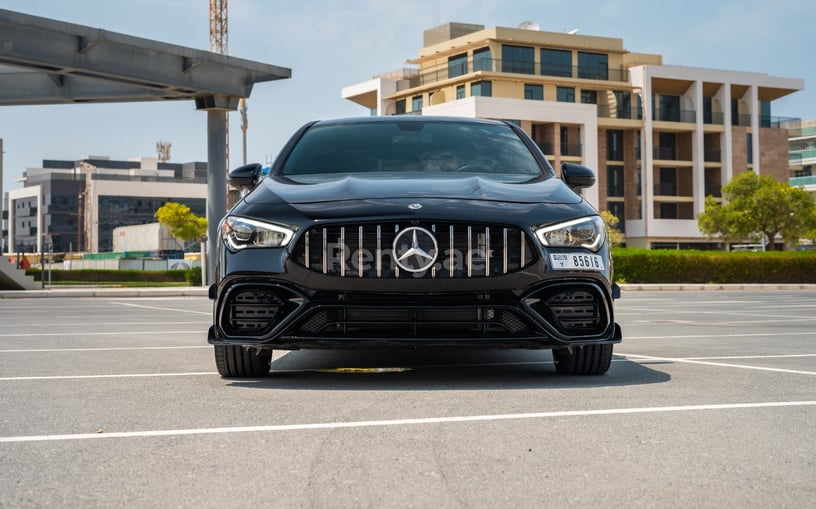 Mercedes CLA250 with 45AMG Kit (Black), 2021 for rent in Dubai 0