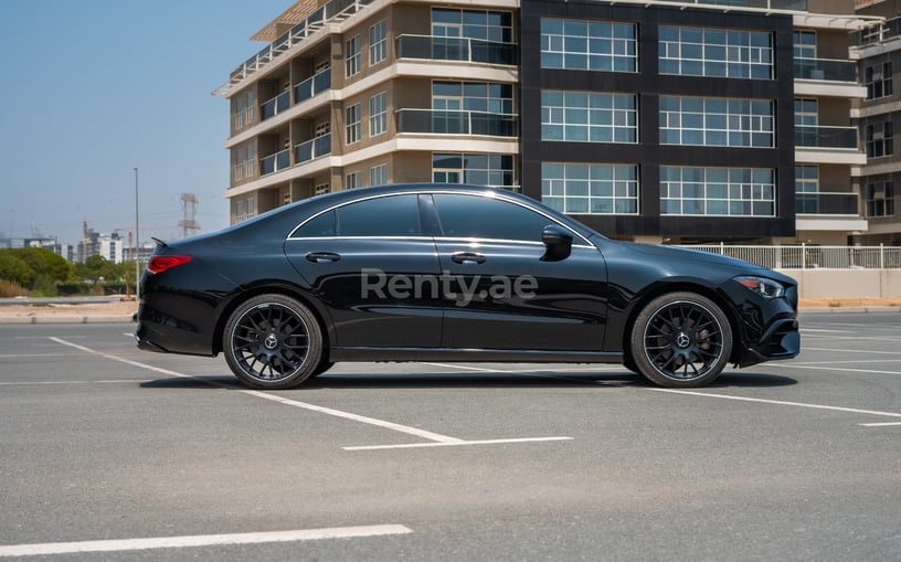 Mercedes CLA250 with 45AMG Kit (Black), 2021 for rent in Dubai 7