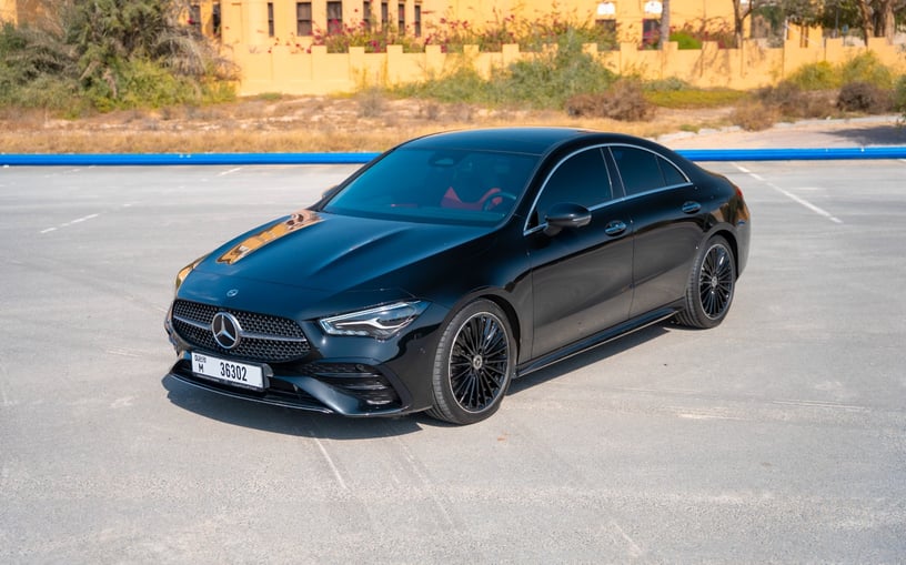 Mercedes CLA250 (Черный), 2024 для аренды в Рас-эль-Хайме