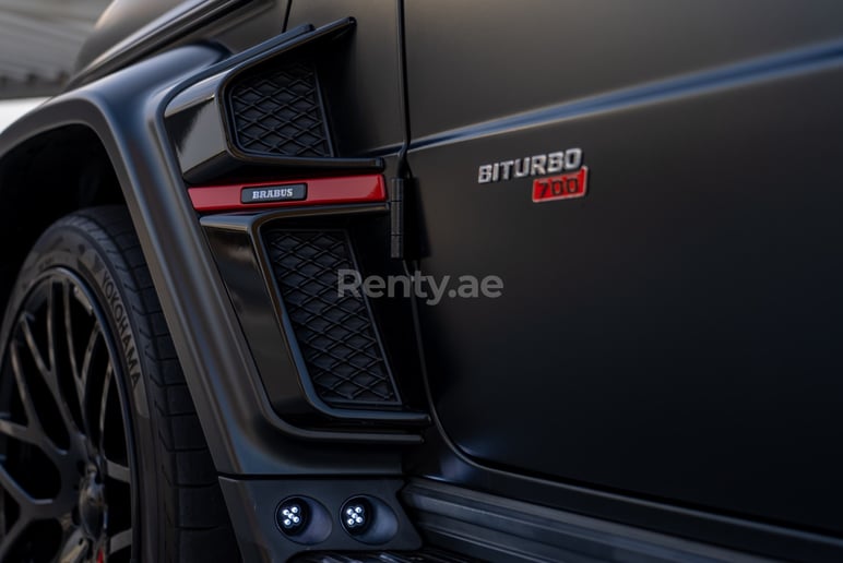 Mercedes G700 Brabus (Matte Black), 2020 for rent in Dubai 3