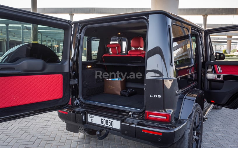 Mercedes G63 AMG (Black), 2021 for rent in Abu Dhabi