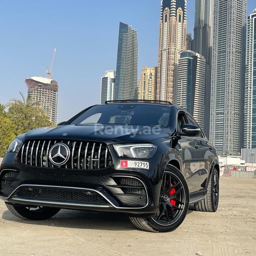 在迪拜 租 梅赛德斯GLE 63 S AMG (黑色), 2021