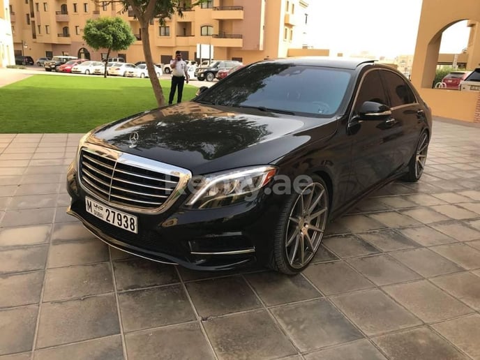 Mercedes S550 (Black), 2015 for rent in Dubai