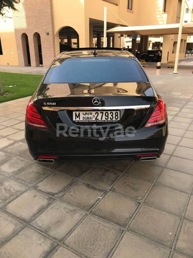 Mercedes S550 (Black), 2015 for rent in Dubai