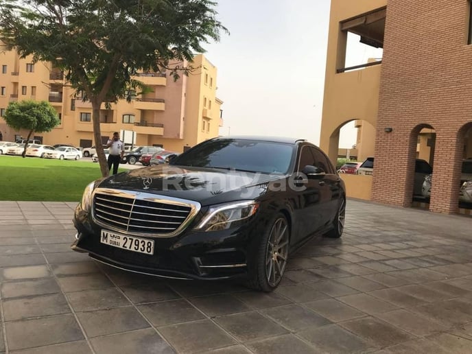 Mercedes S550 (Black), 2015 for rent in Dubai