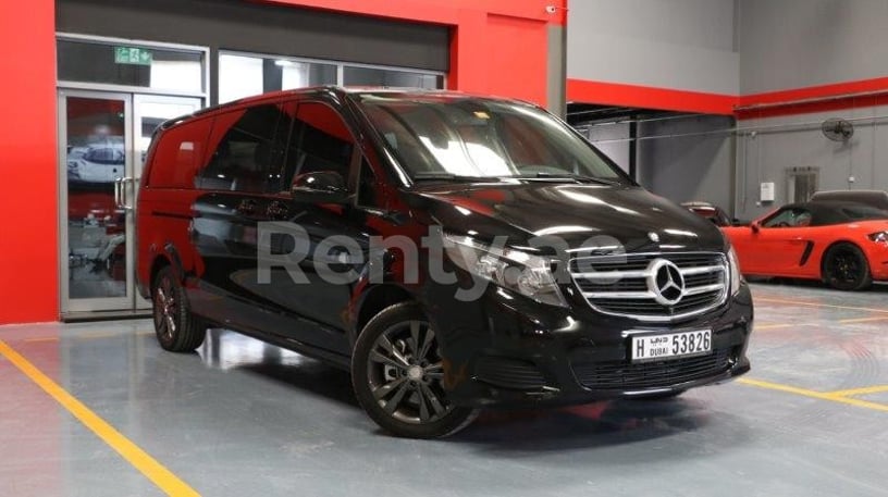 Mercedes V250 (Black), 2018 for rent in Abu Dhabi