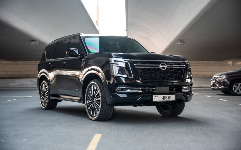 Nissan Patrol Platinum LE PLATI (Black), 2026 for rent in Ras Al Khaimah