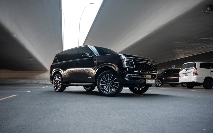 Nissan Patrol Platinum LE PLATI (Black), 2026 for rent in Ras Al Khaimah