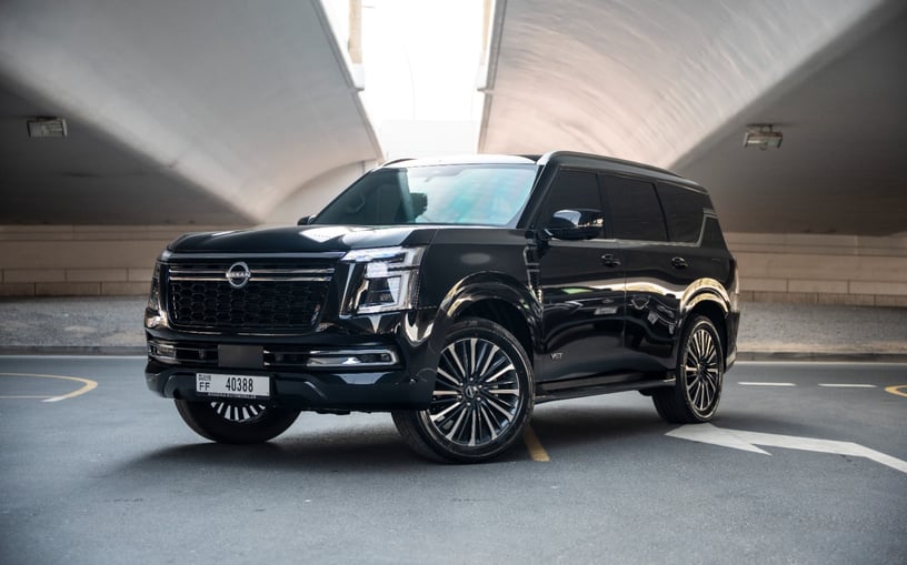 Nissan Patrol Platinum LE PLATI (Black), 2026 for rent in Ras Al Khaimah