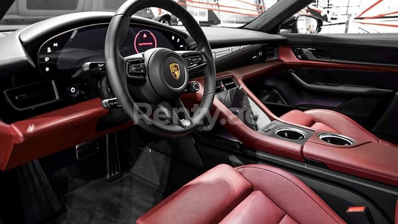 Porsche Taycan Turbo (Black), 2021 for rent in Dubai