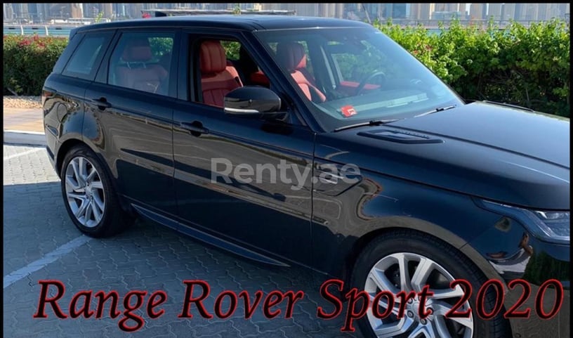 Range Rover Sport (Noir), 2020 &agrave; louer &agrave; Duba&iuml;
