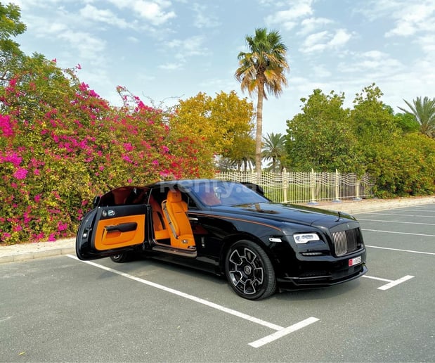 Dubai'de kiralık Rolls Royce Wraith-BLACK BADGE (Siyah), 2020
