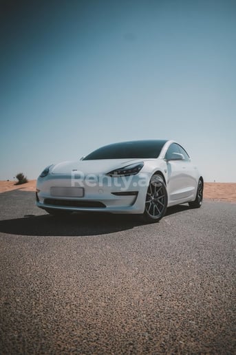 在迪拜 租 特斯拉Model 3 (白色), 2020