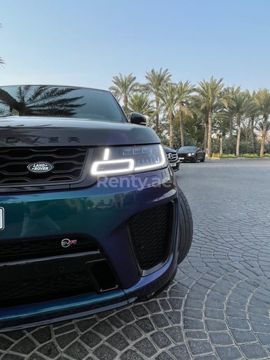 Range Rover Sport SVR (Bleue), 2020 &agrave; louer &agrave; Duba&iuml;