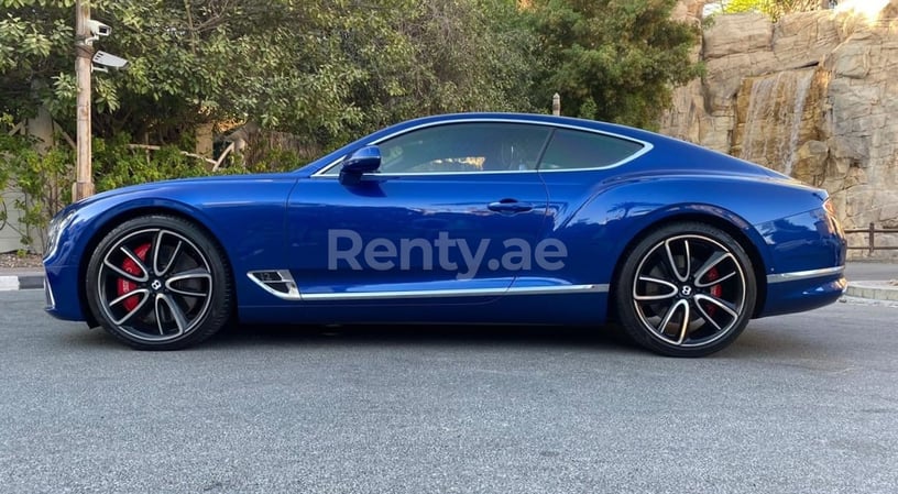 Bentley Continental GT (Синий), 2019 для аренды в Дубай