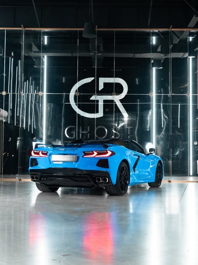 Chevrolet Corvette C8 STINGRAY 3LT (Blue), 2024 for rent in Sharjah