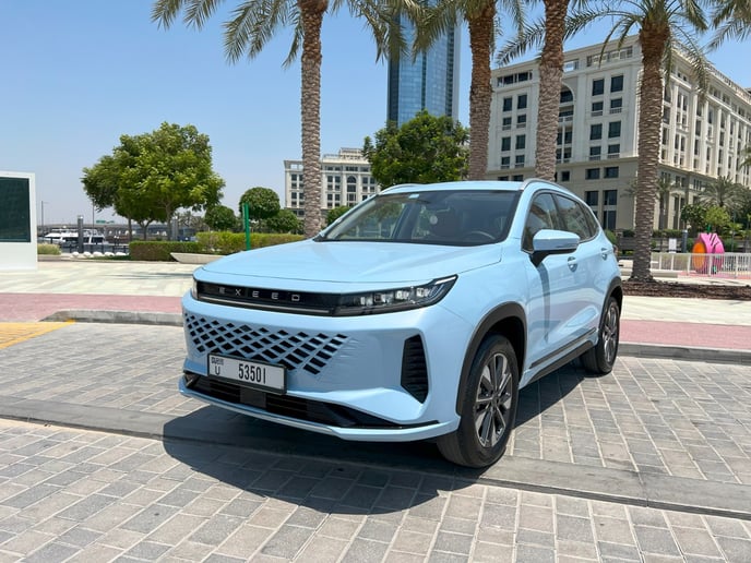 Exeed LX (Синий), 2024 для аренды в Шарджа
