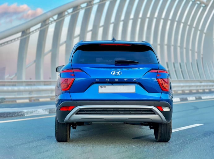 Hyundai Creta (Azul), 2022 para alquiler en Dubai 2
